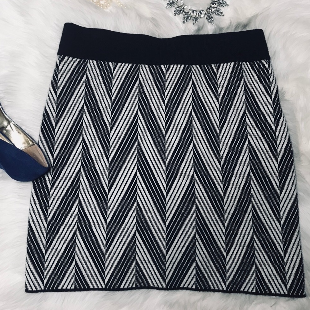 Black & White Sweater Skirt